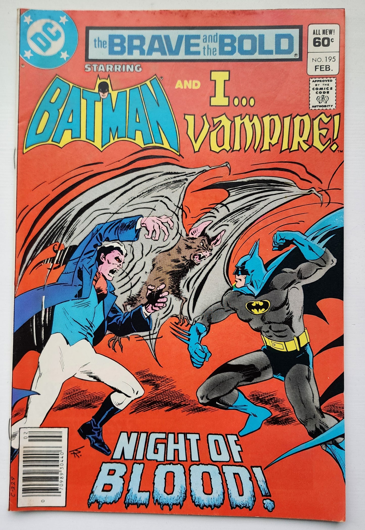 BRAVE AND BOLD #195 BATMAN I VAMPIRE NEWSSTAND 1983 Brave and the Bold DC Comics