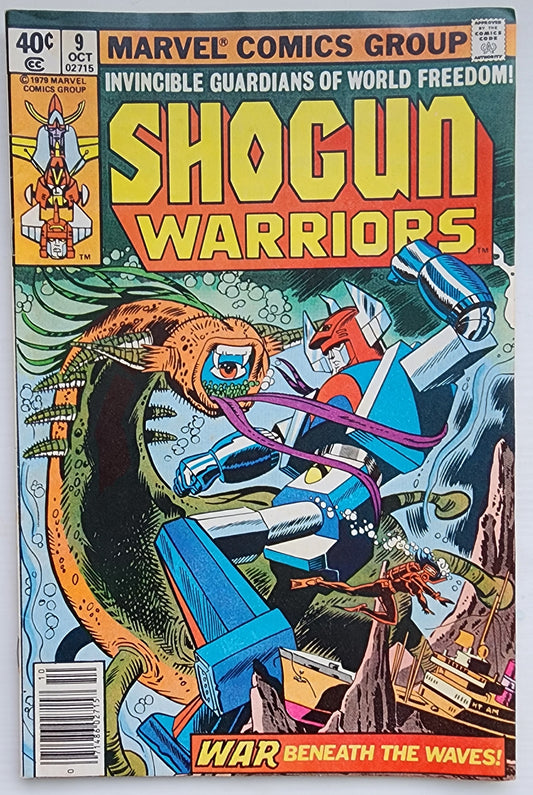 SHOGUN WARRIORS #9 NEWSSTAND 1978 Shogun Warriors MARVEL COMICS