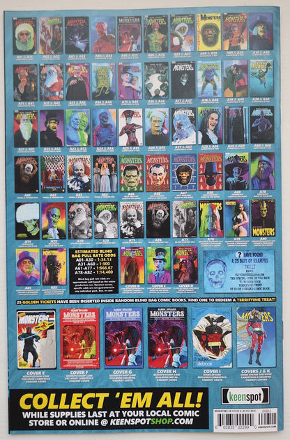 MARK SPEARS MONSTERS #8 BLIND BAG VARIANT A66 UGLY SWEATER GLOW IN THE DARK Universal Monsters KEENSPOT ENTERTAINMENT