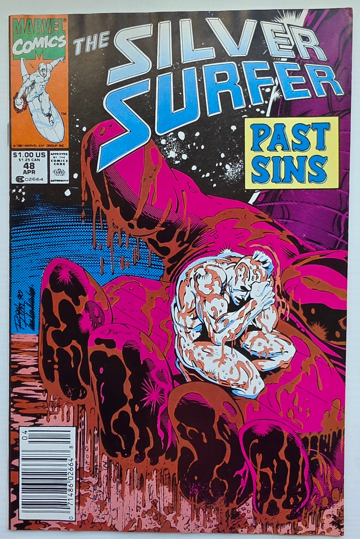 SILVER SURFER #48 1991 NEWSSTAND Silver Surfer MARVEL COMICS