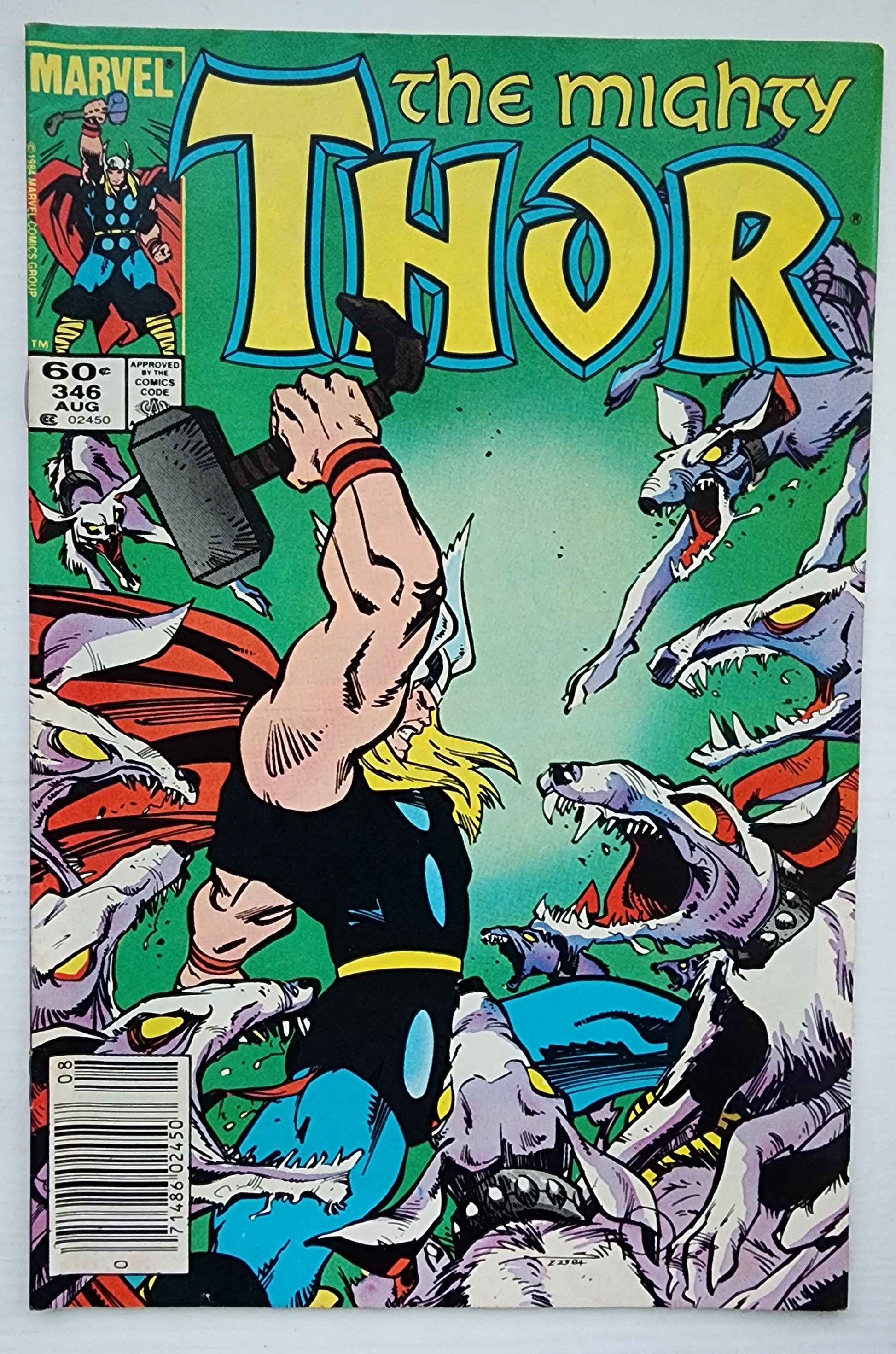 THOR #346 NEWSSTAND 1984 Thor MARVEL COMICS