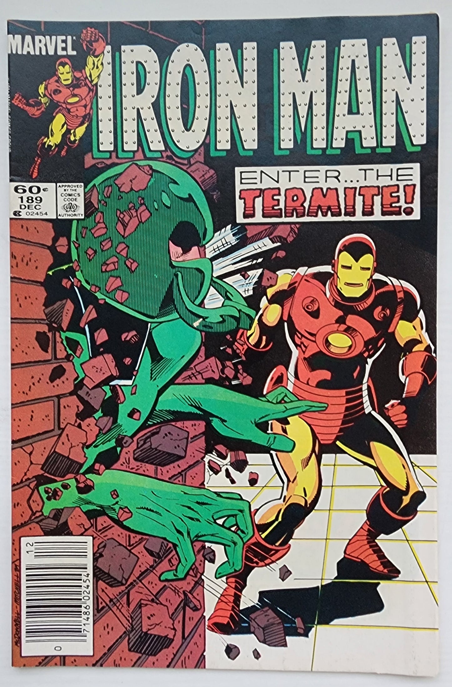 IRON MAN #189 NEWSSTAND 1984 Iron Man MARVEL COMICS