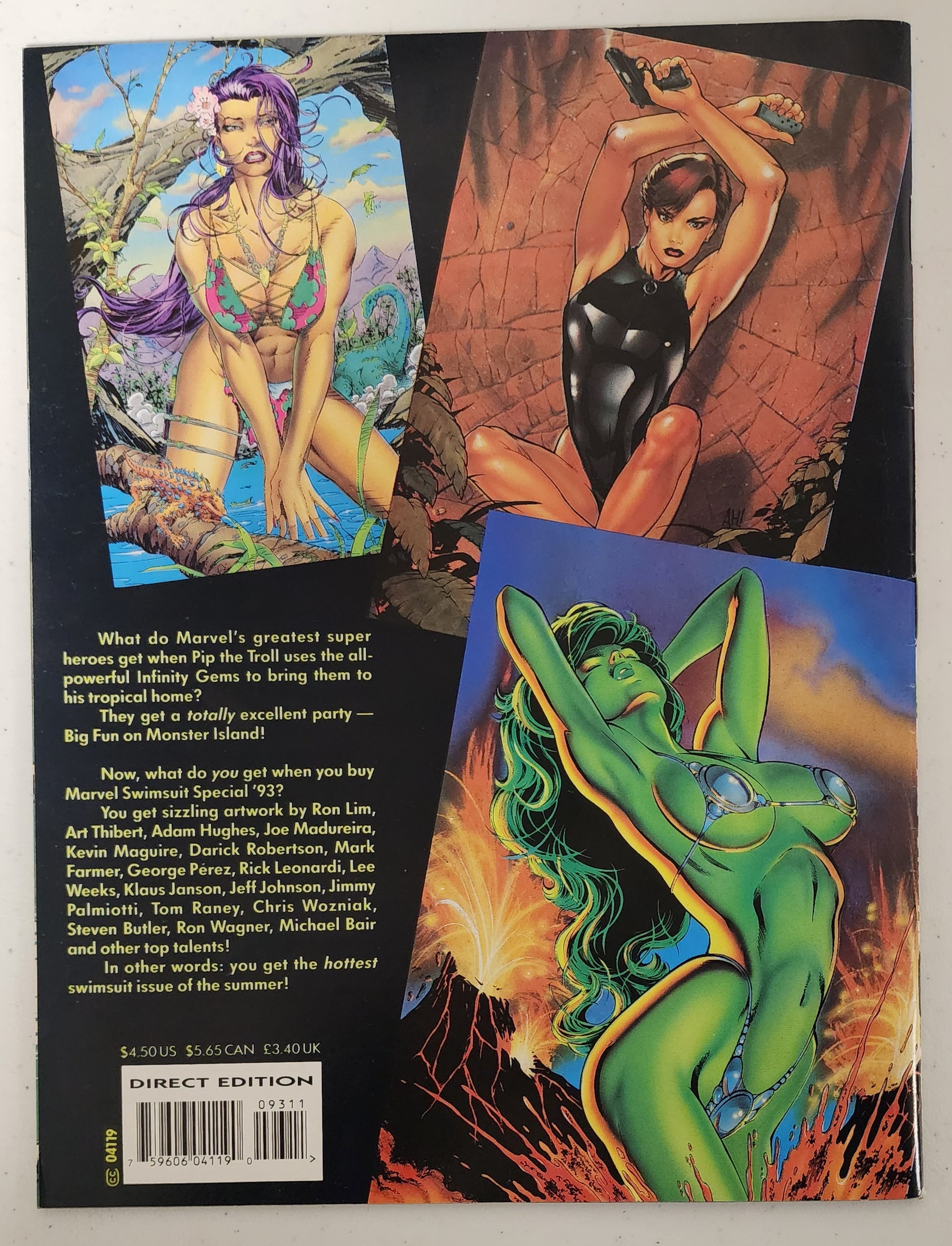 MARVEL SWIMSUIT SPECIAL #2 JUSKO 1993 MARVEL COMICS