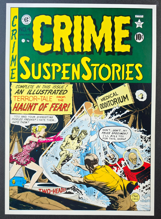 EC COMICS CRIME SUSPENSTORIES #4 1984 POSTER PRINT 13"x9" EC Comics EC Comics