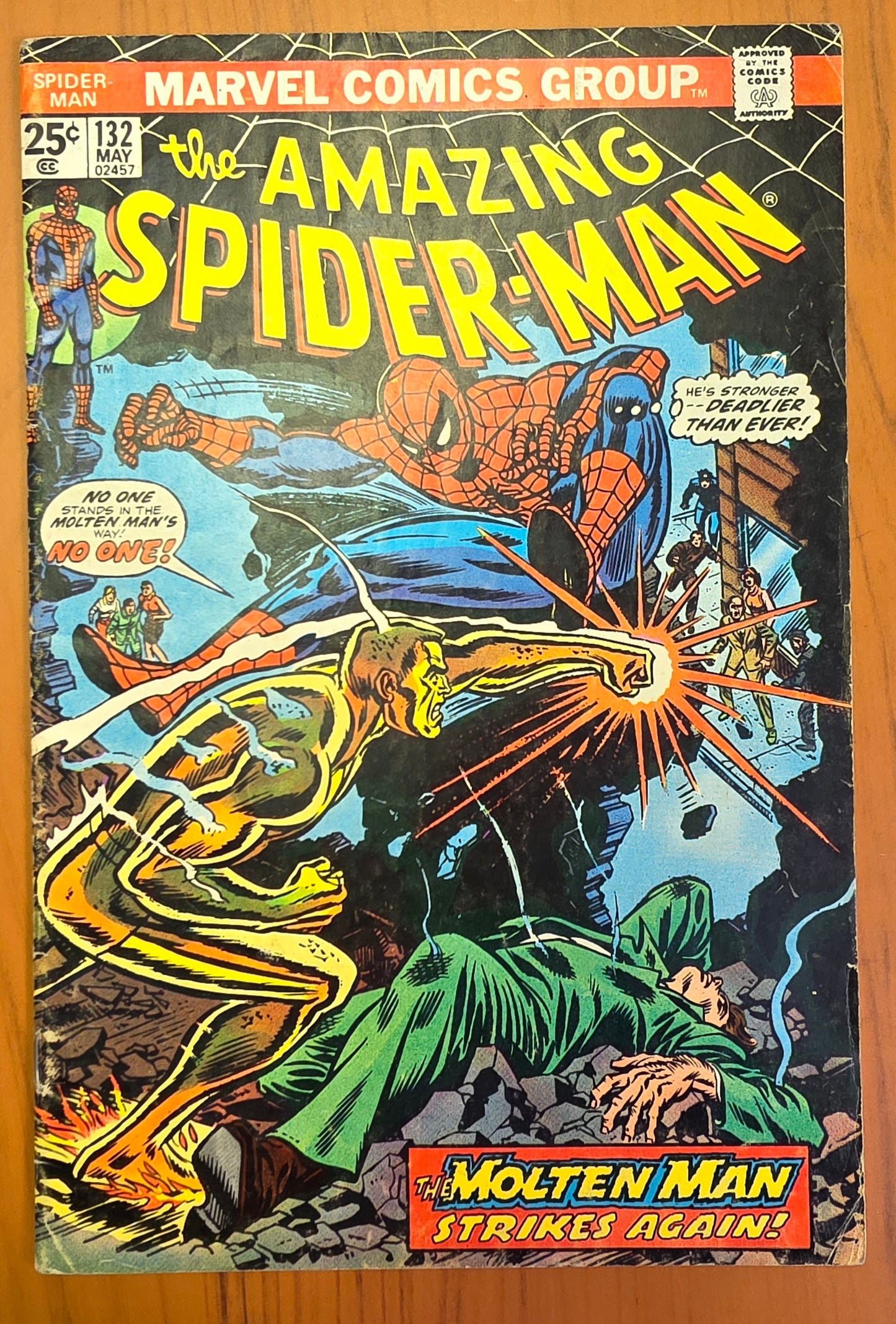 AMAZING SPIDER-MAN #132 1974 Amazing Spider-Man MARVEL COMICS