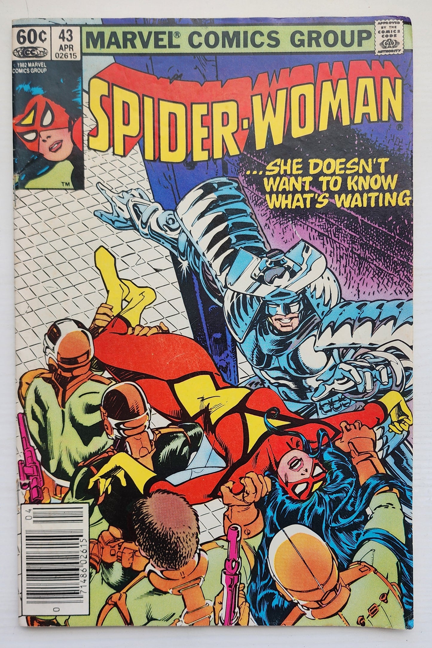 SPIDER-WOMAN #43 NEWSSTAND 1982 Spider-Woman MARVEL COMICS