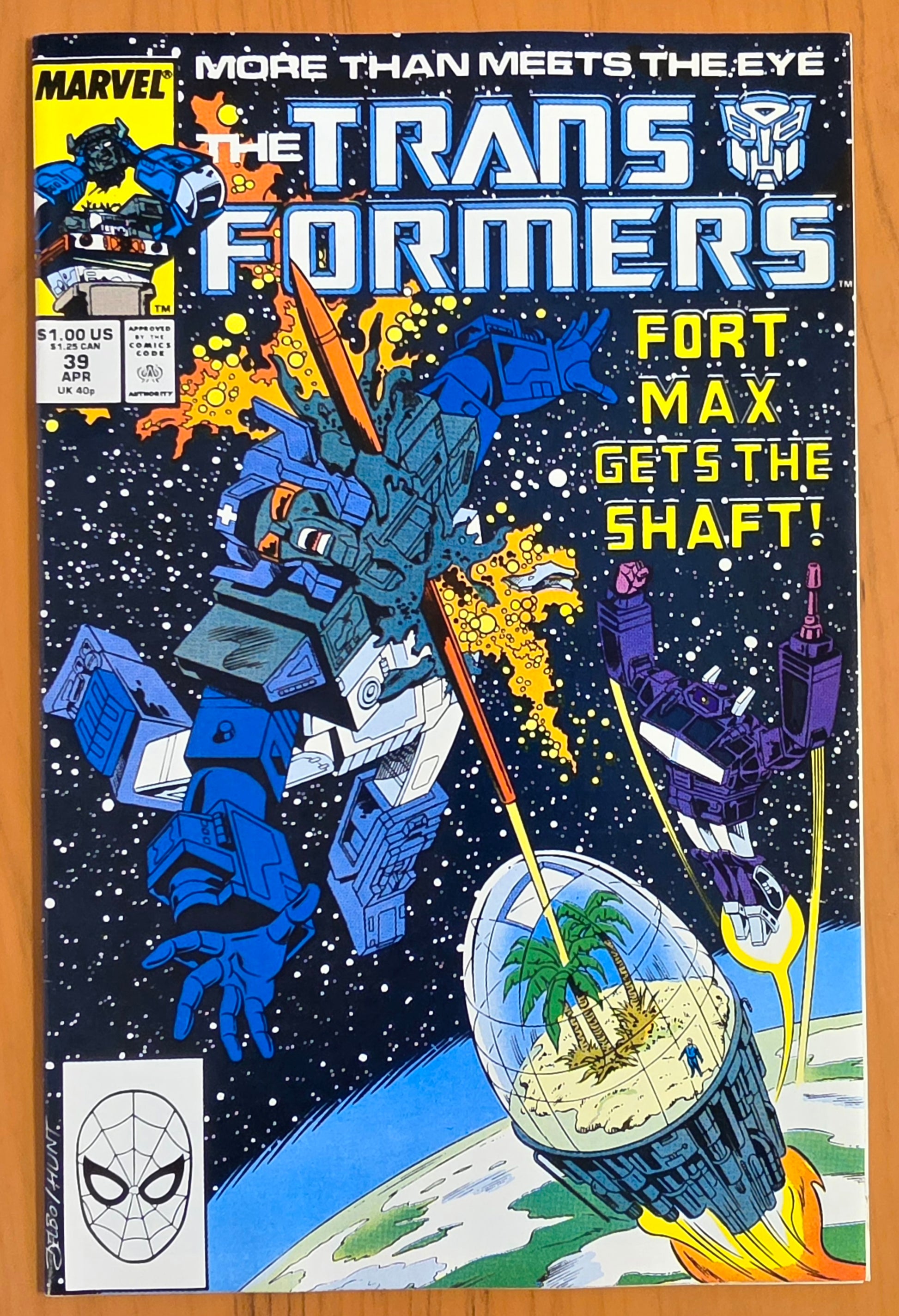 TRANSFORMERS #39 1988 Transformers MARVEL COMICS