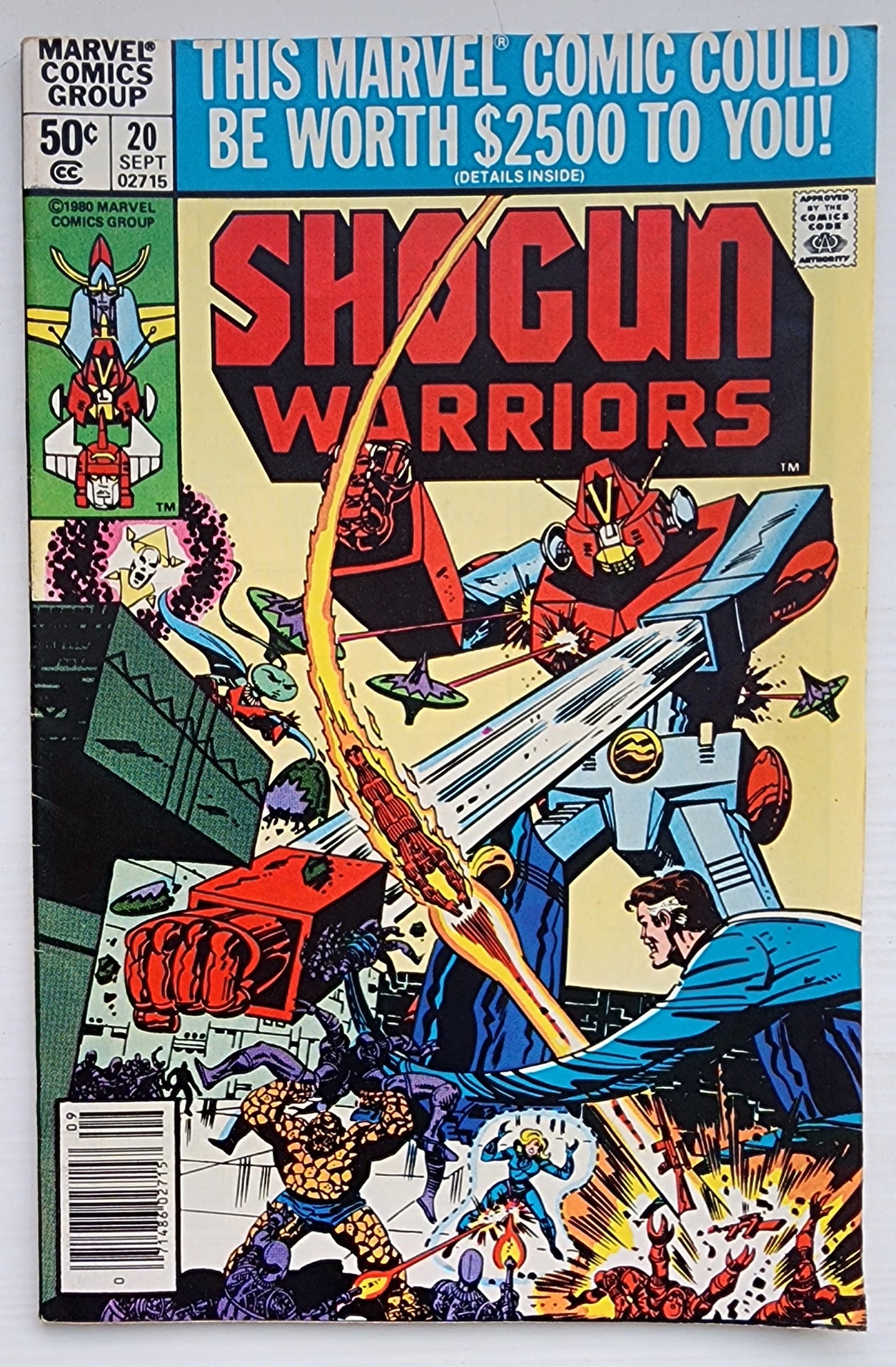 SHOGUN WARRIORS #20 NEWSSTAND 1979 Shogun Warriors MARVEL COMICS