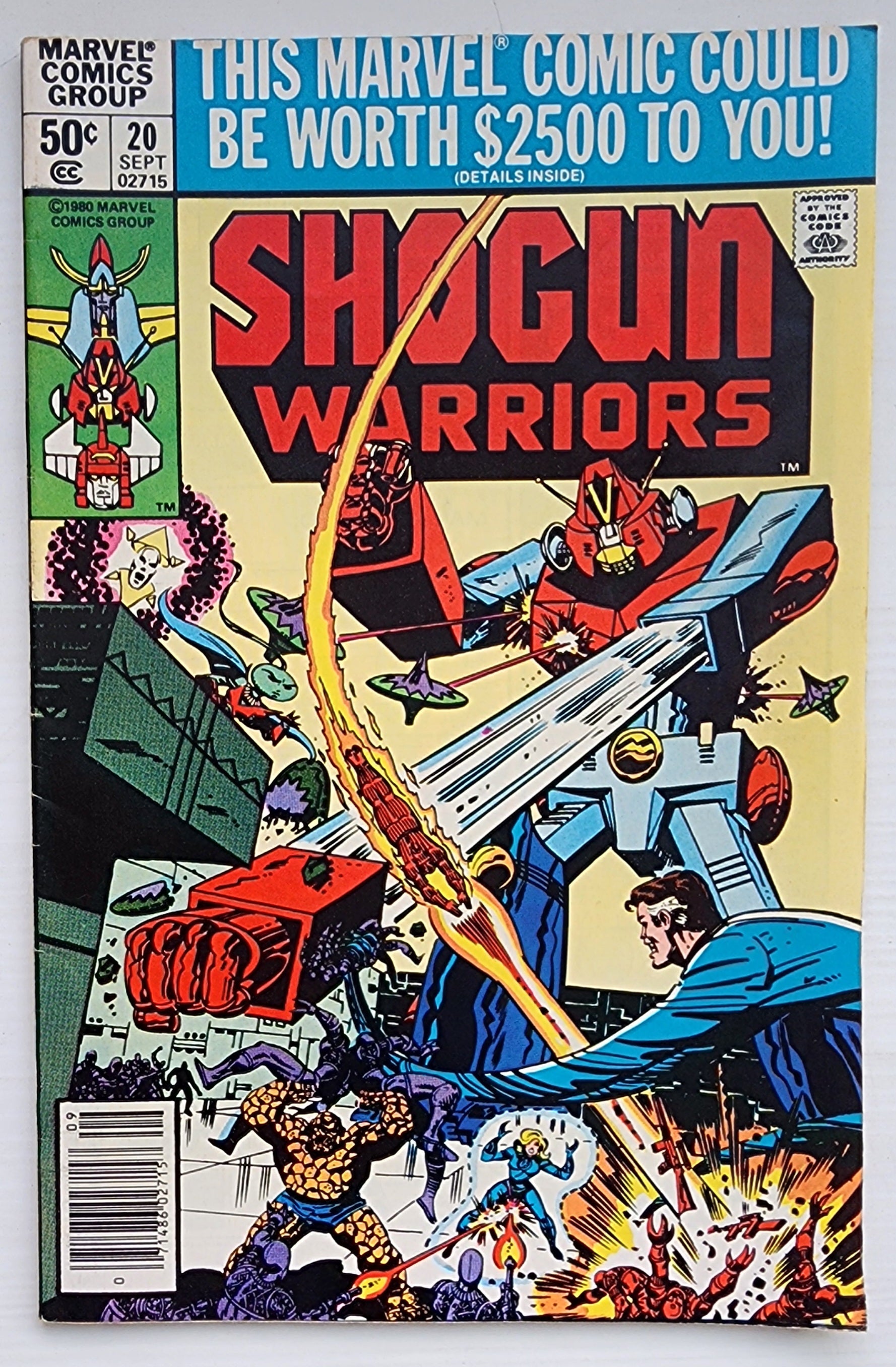 SHOGUN WARRIORS #20 NEWSSTAND 1979 Shogun Warriors MARVEL COMICS