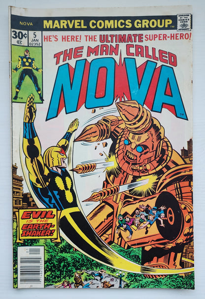 NOVA #5 NEWSSTAND 1977 Nova MARVEL COMICS