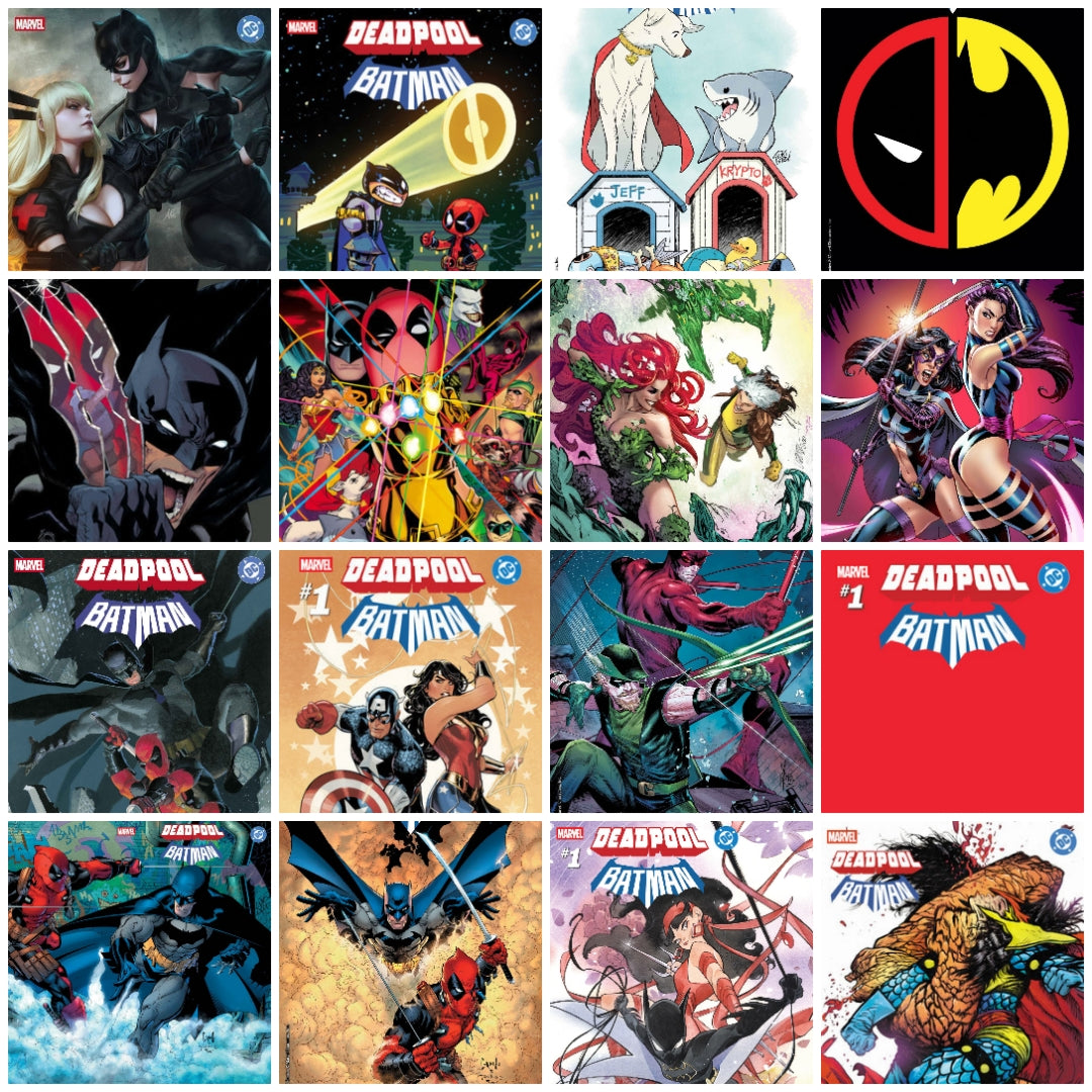 MARVEL DC DEADPOOL BATMAN #1 16 COVER SET 2025 Marvel