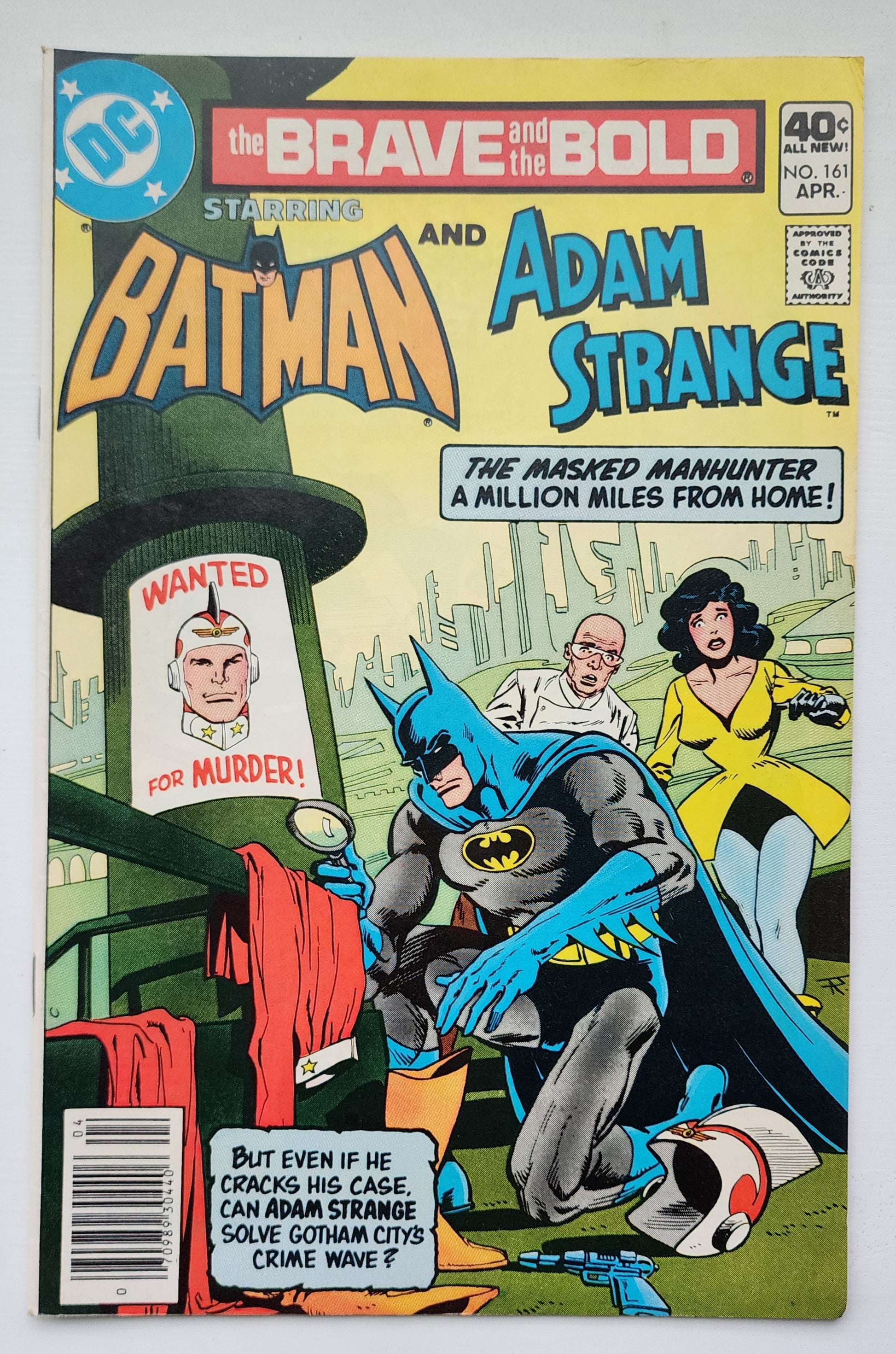 BRAVE AND BOLD #161 BATMAN ADAM STRANGE NEWSSTAND 1980 Brave and the Bold DC Comics