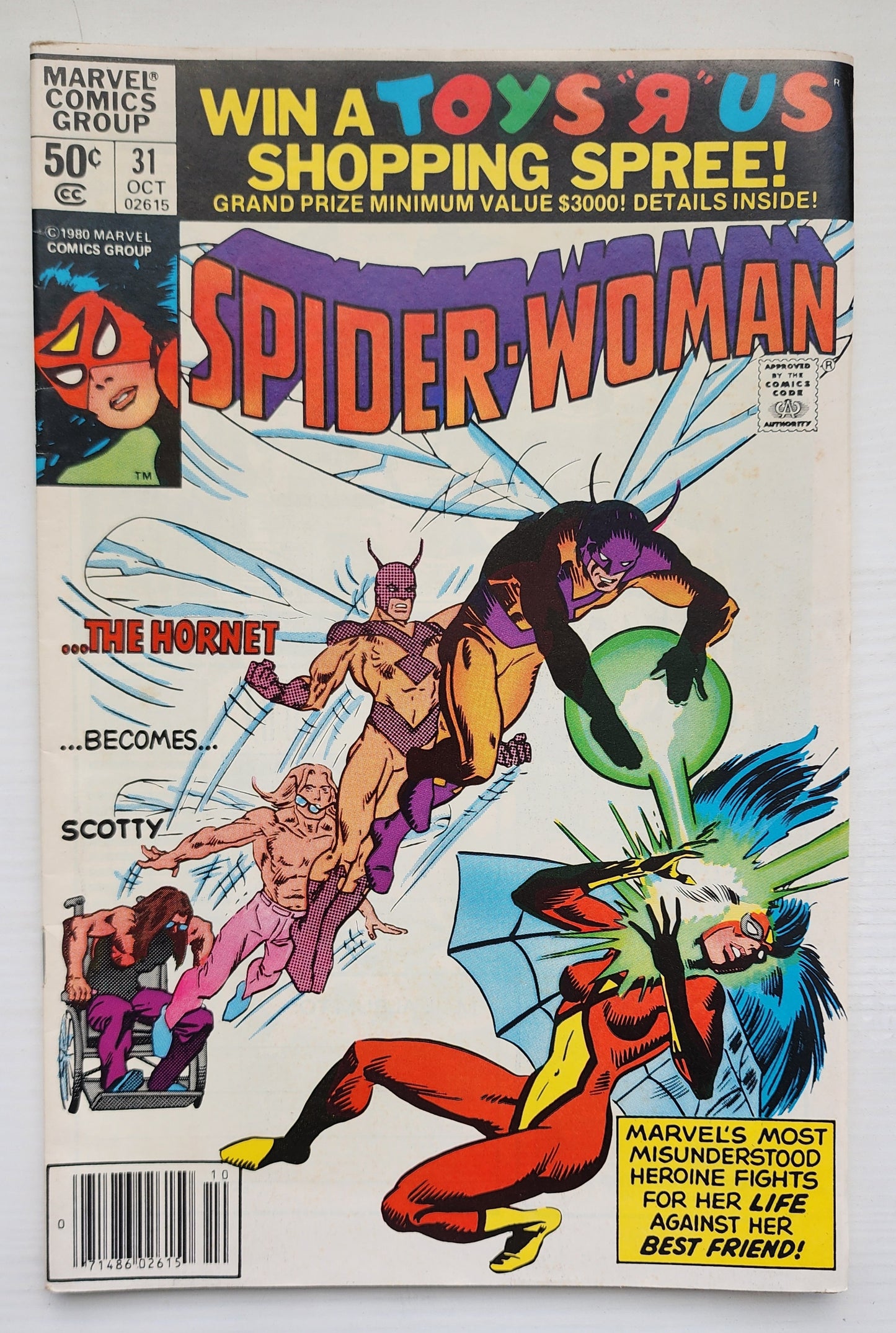 SPIDER-WOMAN #31 NEWSSTAND 1980 Spider-Woman MARVEL COMICS