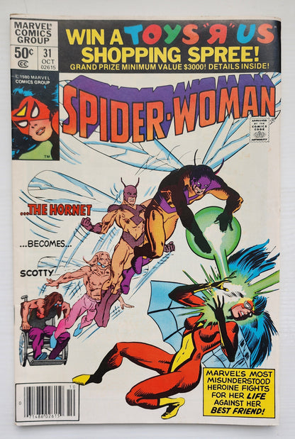 SPIDER-WOMAN #31 NEWSSTAND 1980 Spider-Woman MARVEL COMICS
