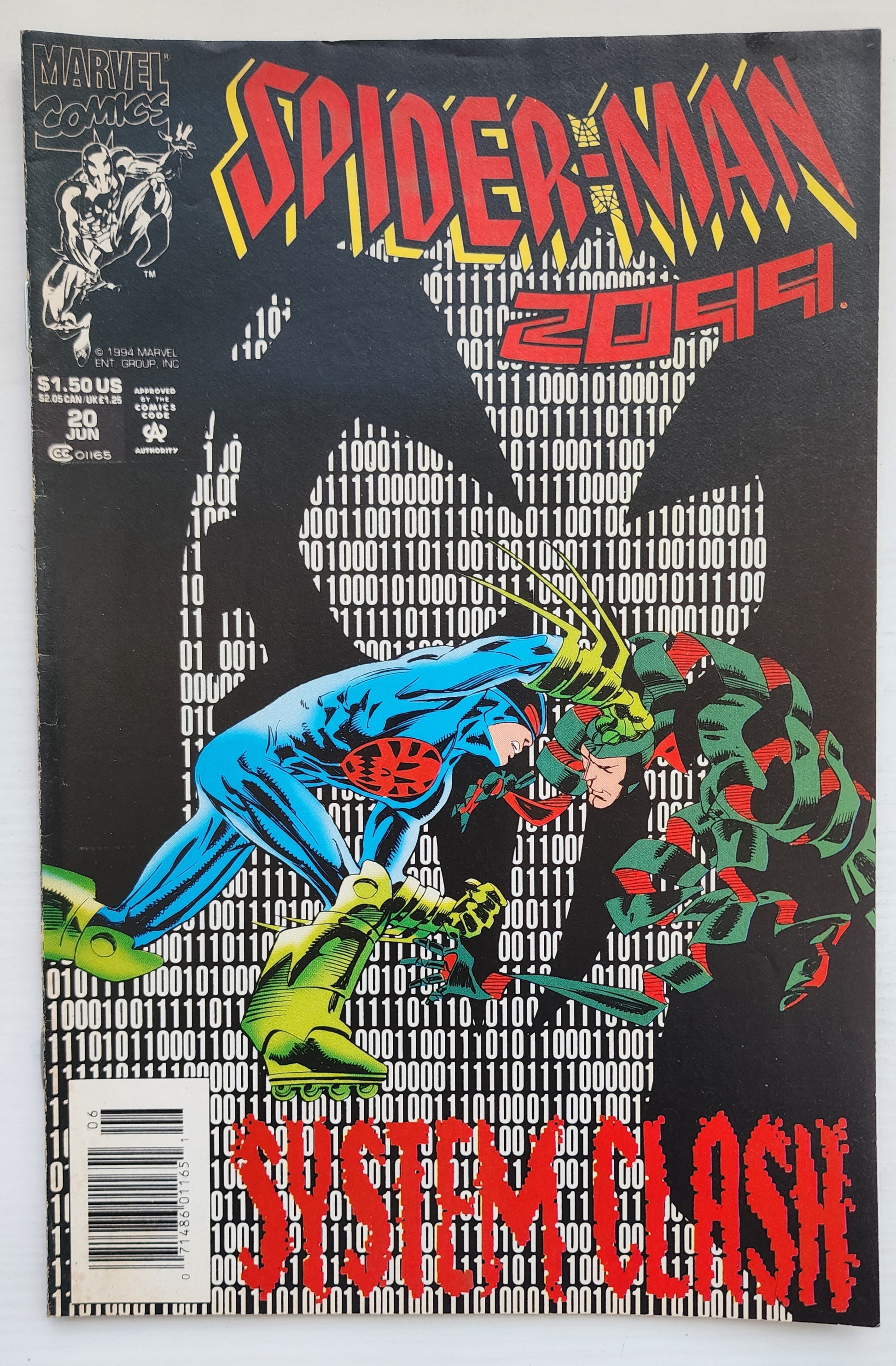 SPIDER-MAN 2099 #20 NEWSSTAND 1994 Spider-Man 2099 MARVEL COMICS