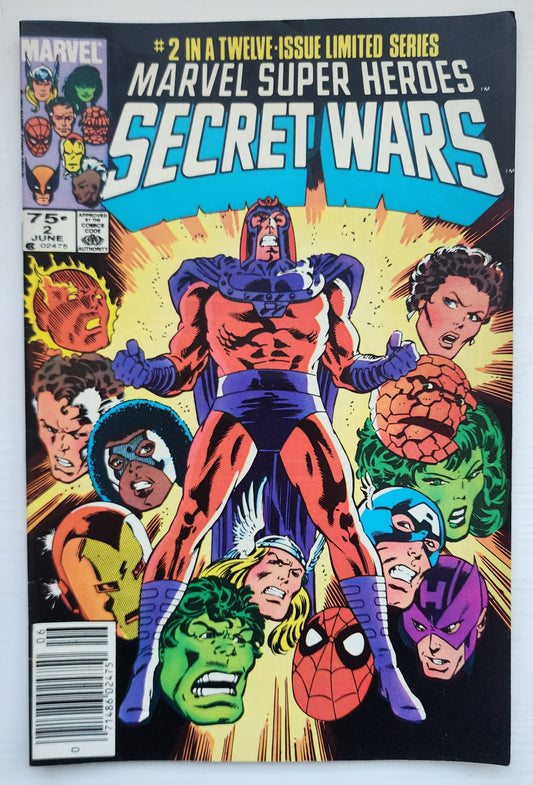 MARVEL SUPER HEROES SECRET WARS #2 NEWSSTAND 1984 [I01] Secret Wars MARVEL COMICS