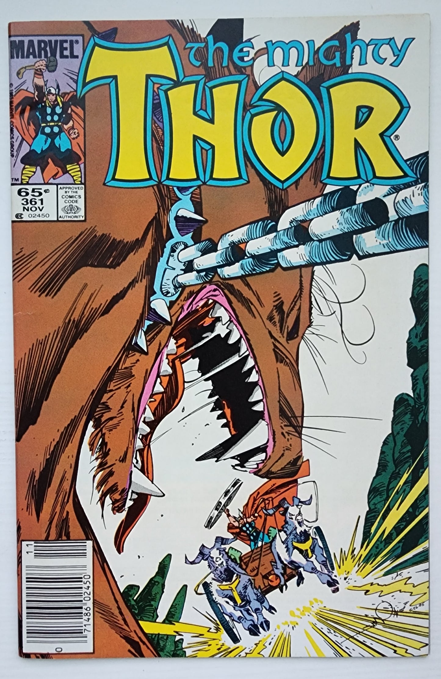 THOR #361 NEWSSTAND 1985 Thor MARVEL COMICS