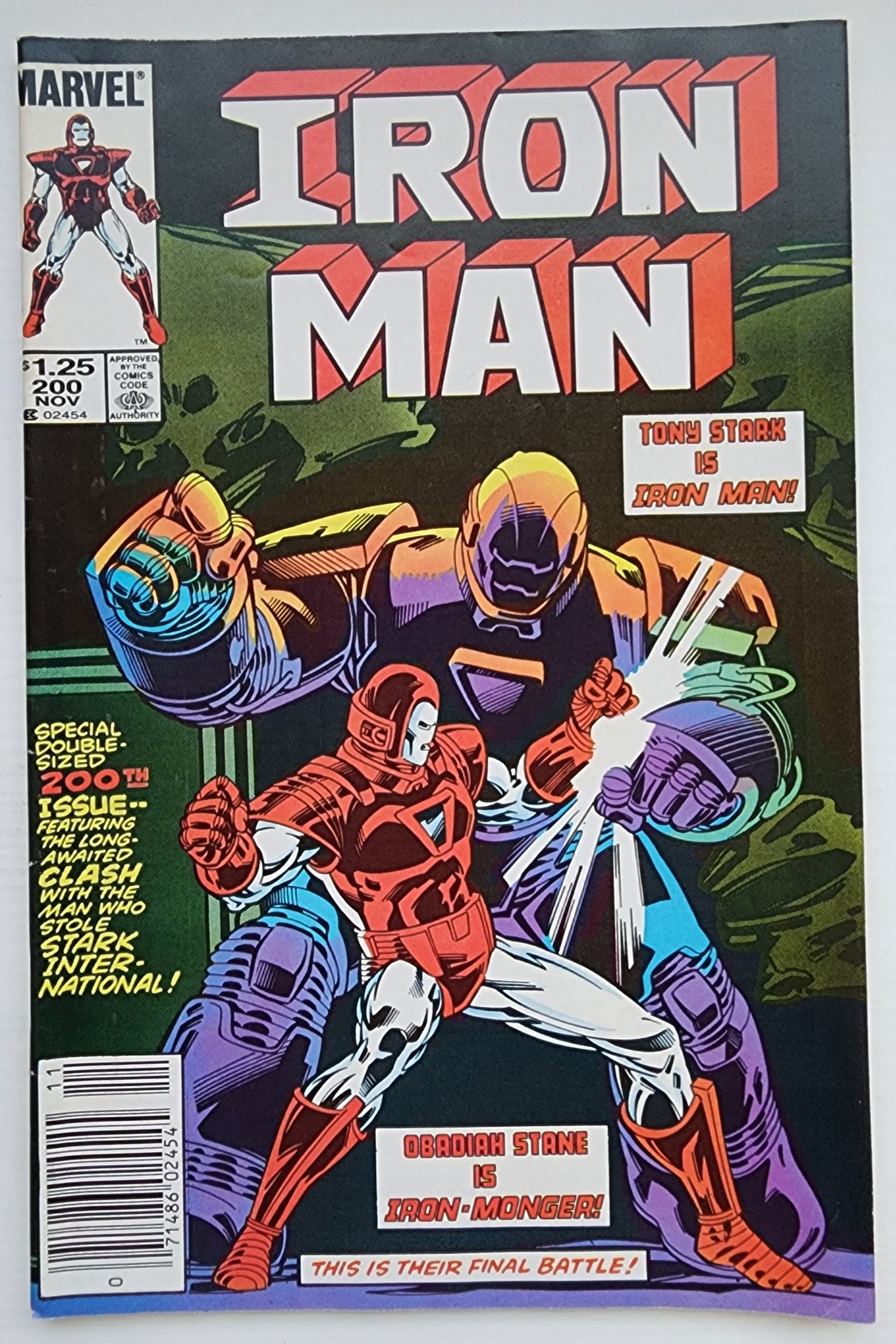 IRON MAN #200 NEWSSTAND 1985 Iron Man MARVEL COMICS