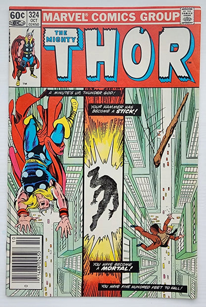THOR #324 NEWSSTAND 1982 Thor MARVEL COMICS