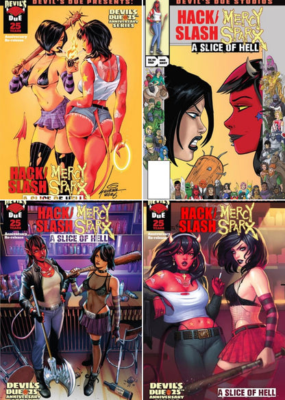 08/05/2026 DEVILS DUE PRESENTS HACK SLASH MERCY SPARX #1 (ONE-SHOT) SET OF 4