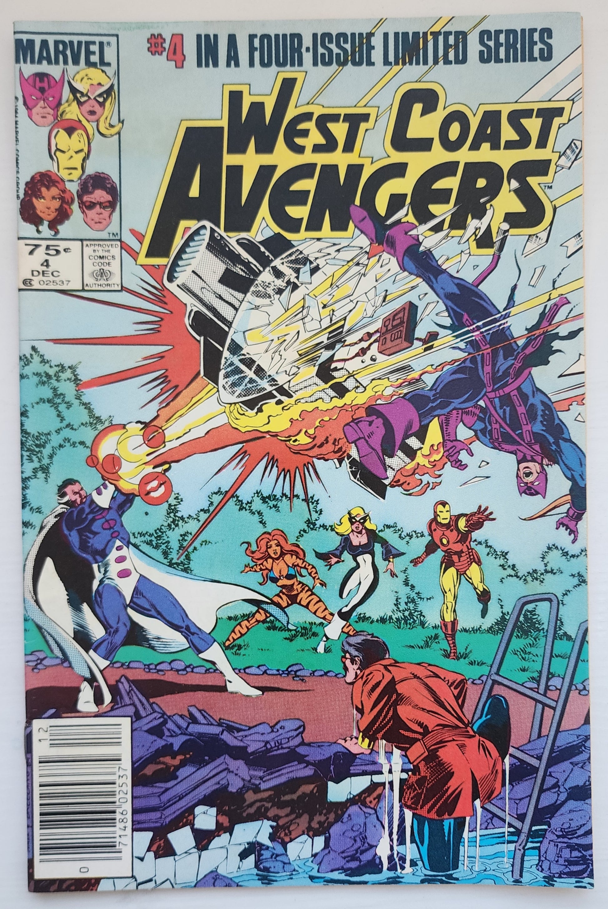 WEST COAST AVENGERS #1-#4 LIMITED SERIES NEWSSTAND 1984 West Coast Avengers MARVEL COMICS