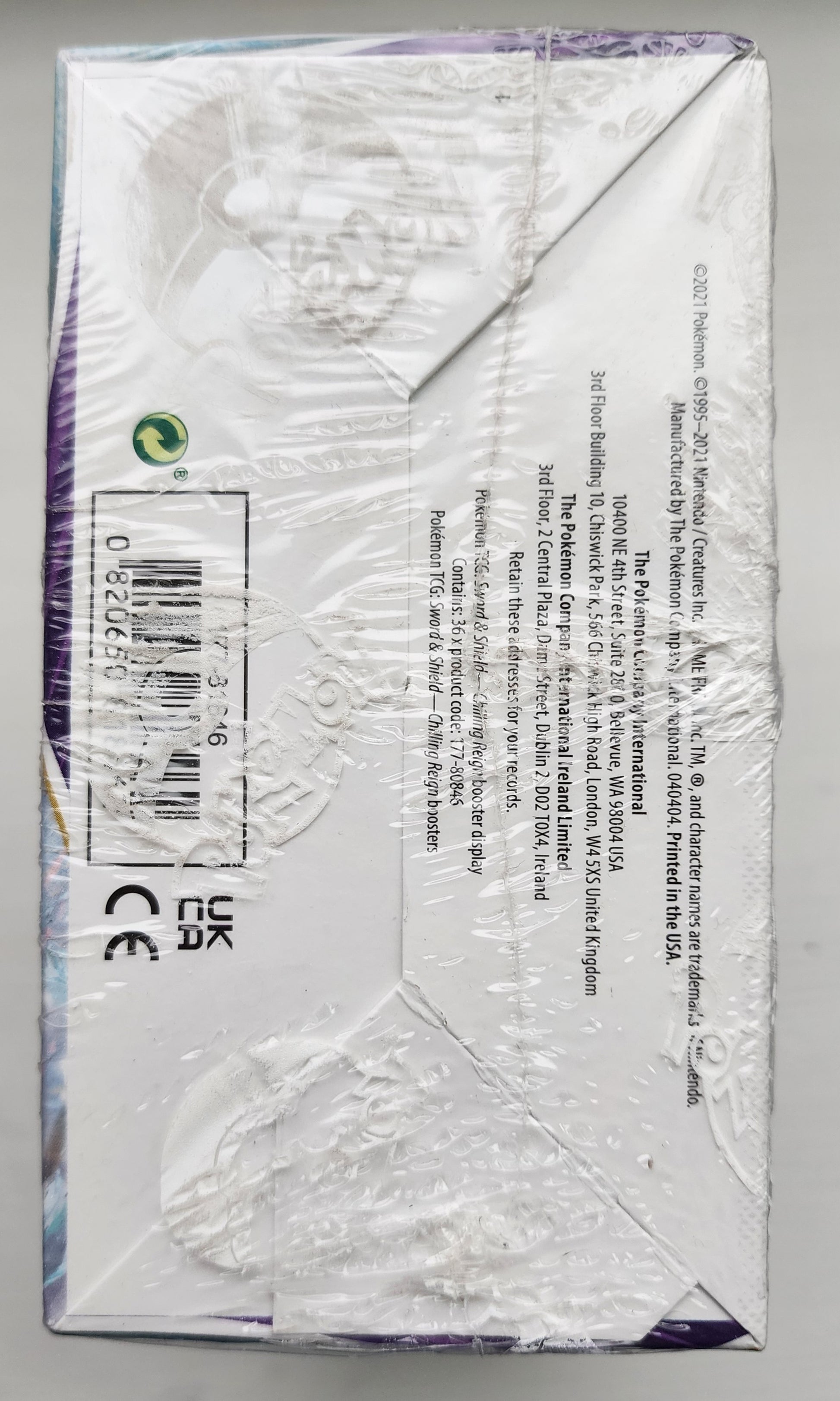 POKEMON TCG SWORD & SHIELD CHILLING REIGN BOOSTER FACTORY SEALED BOX 2022 CARDS POKEMON