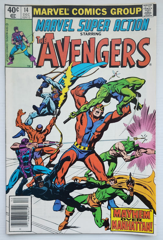 MARVEL SUPER ACTION #14 AVENGERS NEWSSTAND 1979 Secret Wars MARVEL COMICS