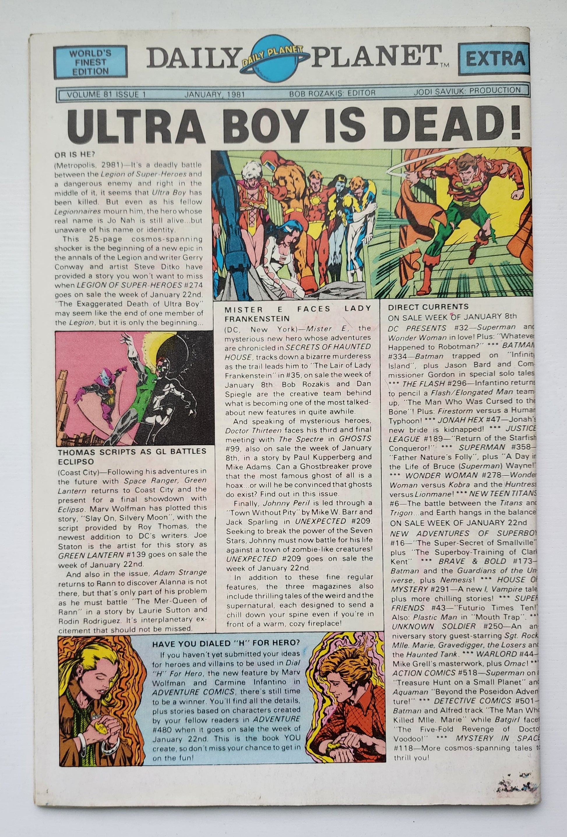 WORLDS FINEST #268 1981 NEWSSTAND Worlds Finest DC Comics