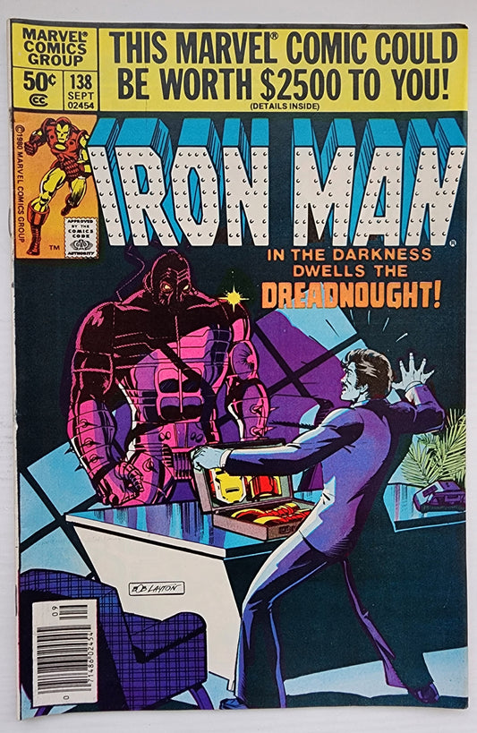 IRON MAN #138 NEWSSTAND 1980 Iron Man MARVEL COMICS