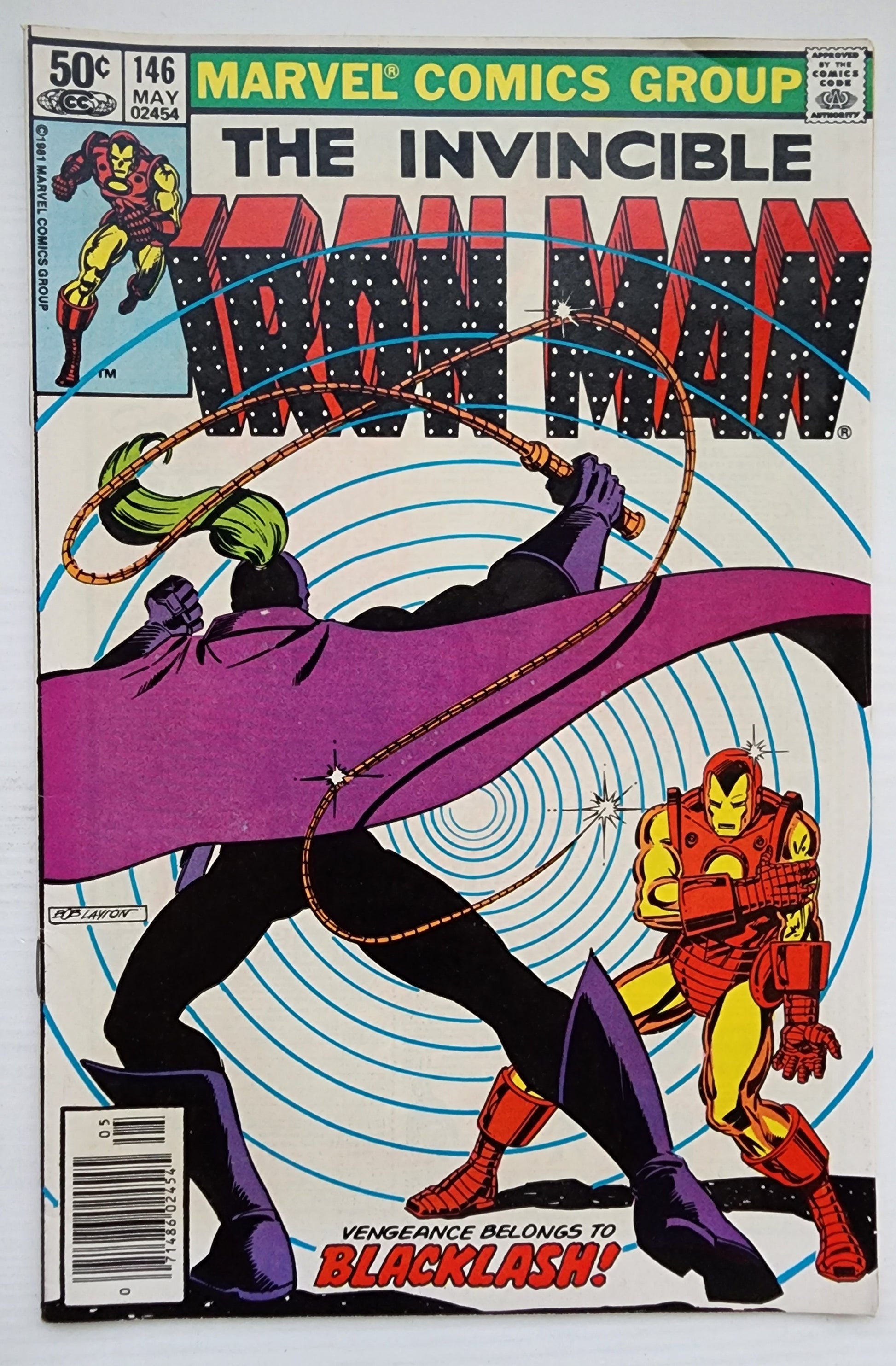 IRON MAN #146 NEWSSTAND 1981 Iron Man MARVEL COMICS