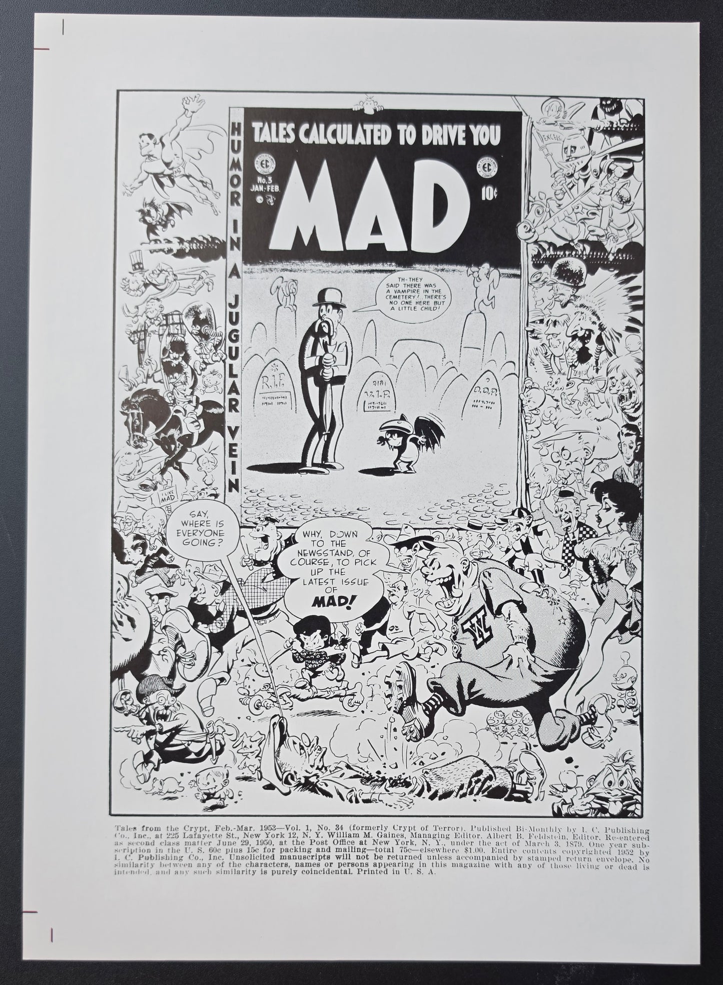 EC COMICS TALES FROM THE CRYPT #34 PRINT EC Comics EC Comics
