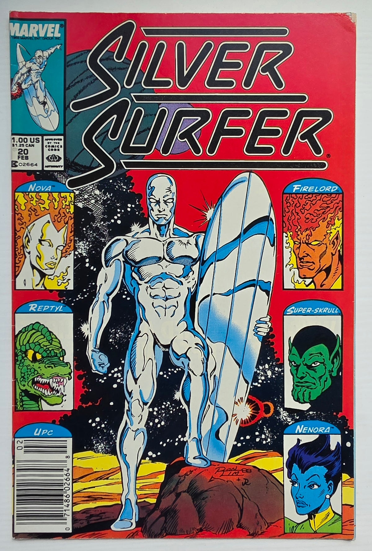 SILVER SURFER #20 1989 NEWSSTAND Silver Surfer MARVEL COMICS