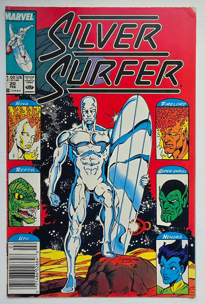 SILVER SURFER #20 1989 NEWSSTAND Silver Surfer MARVEL COMICS
