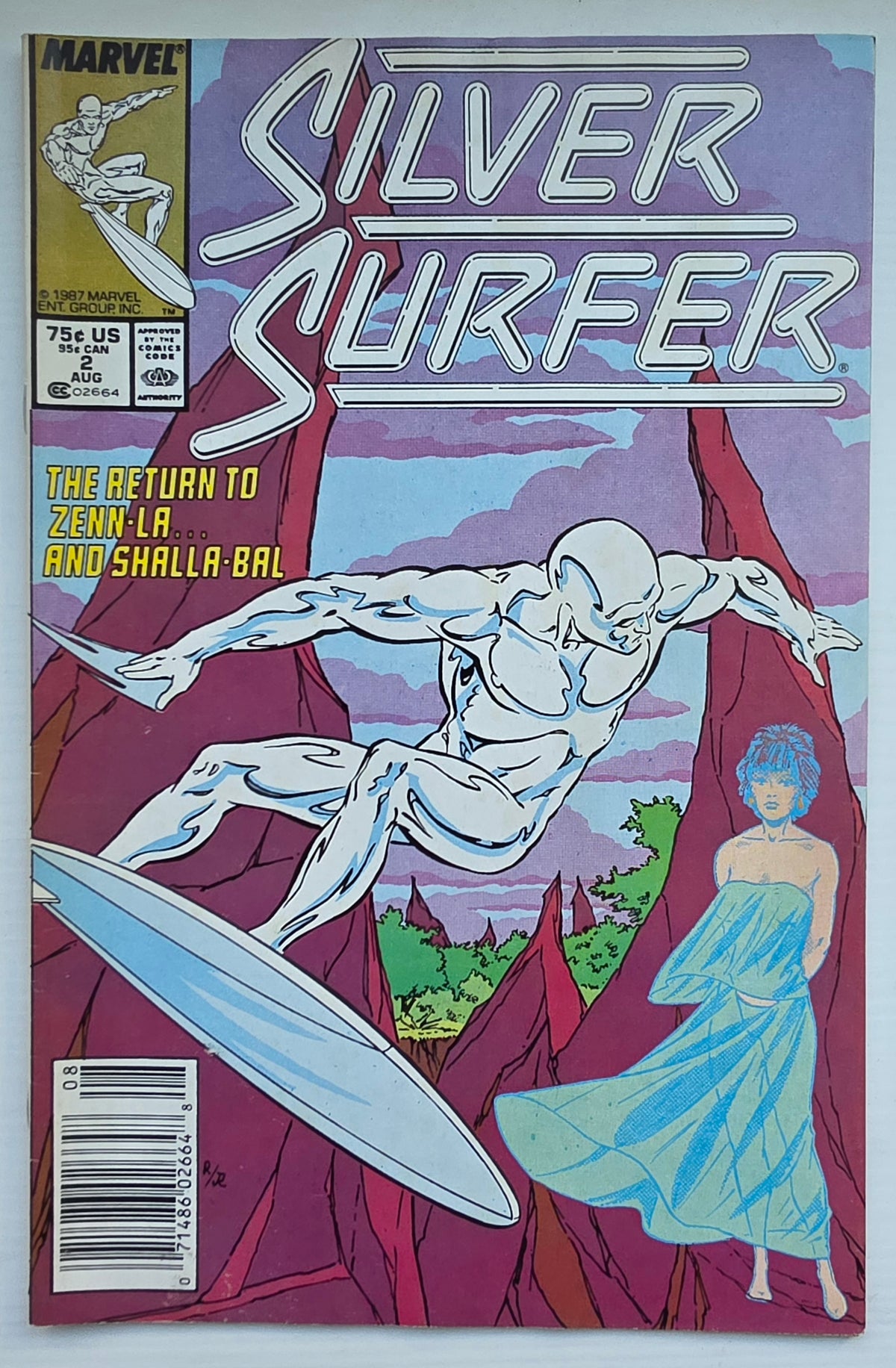SILVER SURFER #2 1987 NEWSSTAND Silver Surfer MARVEL COMICS
