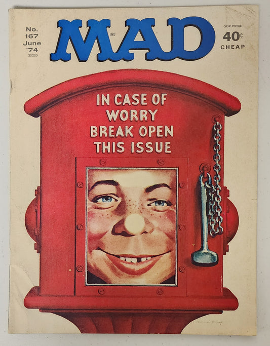 MAD MAGAZINE #167 1974 Mad Magazine MAD