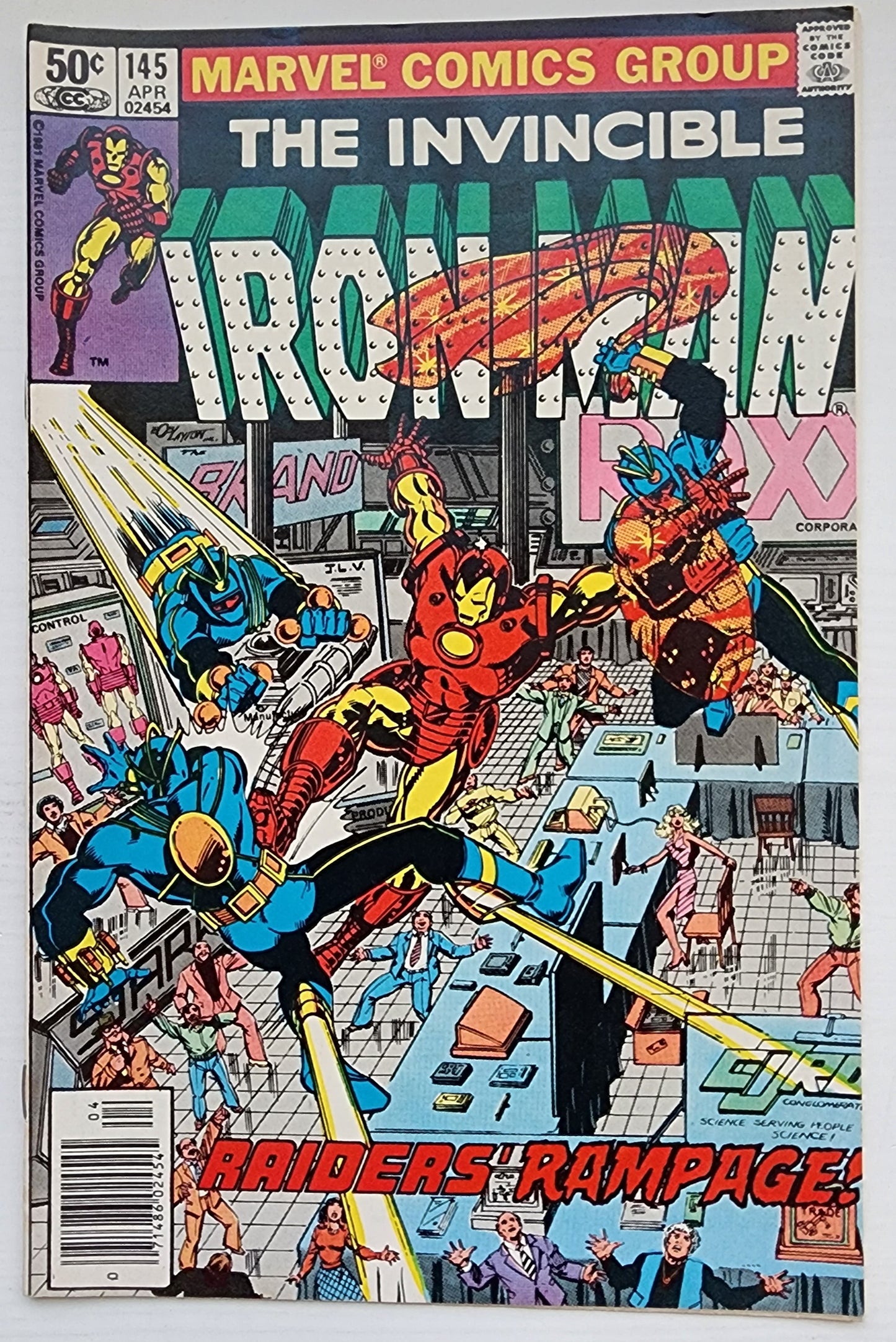 IRON MAN #145 NEWSSTAND 1981 Iron Man MARVEL COMICS