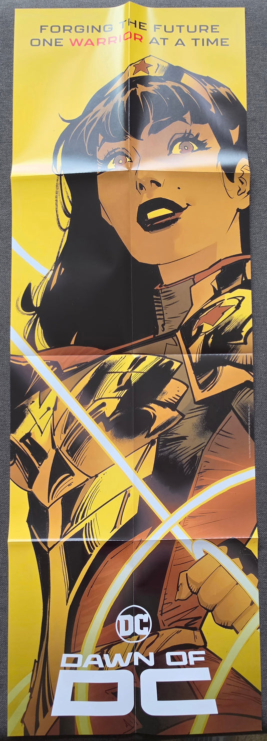 DAWN OF DC WONDER GIRL FOLDED PROMOTIONAL POSTER Shazam DC COMICS