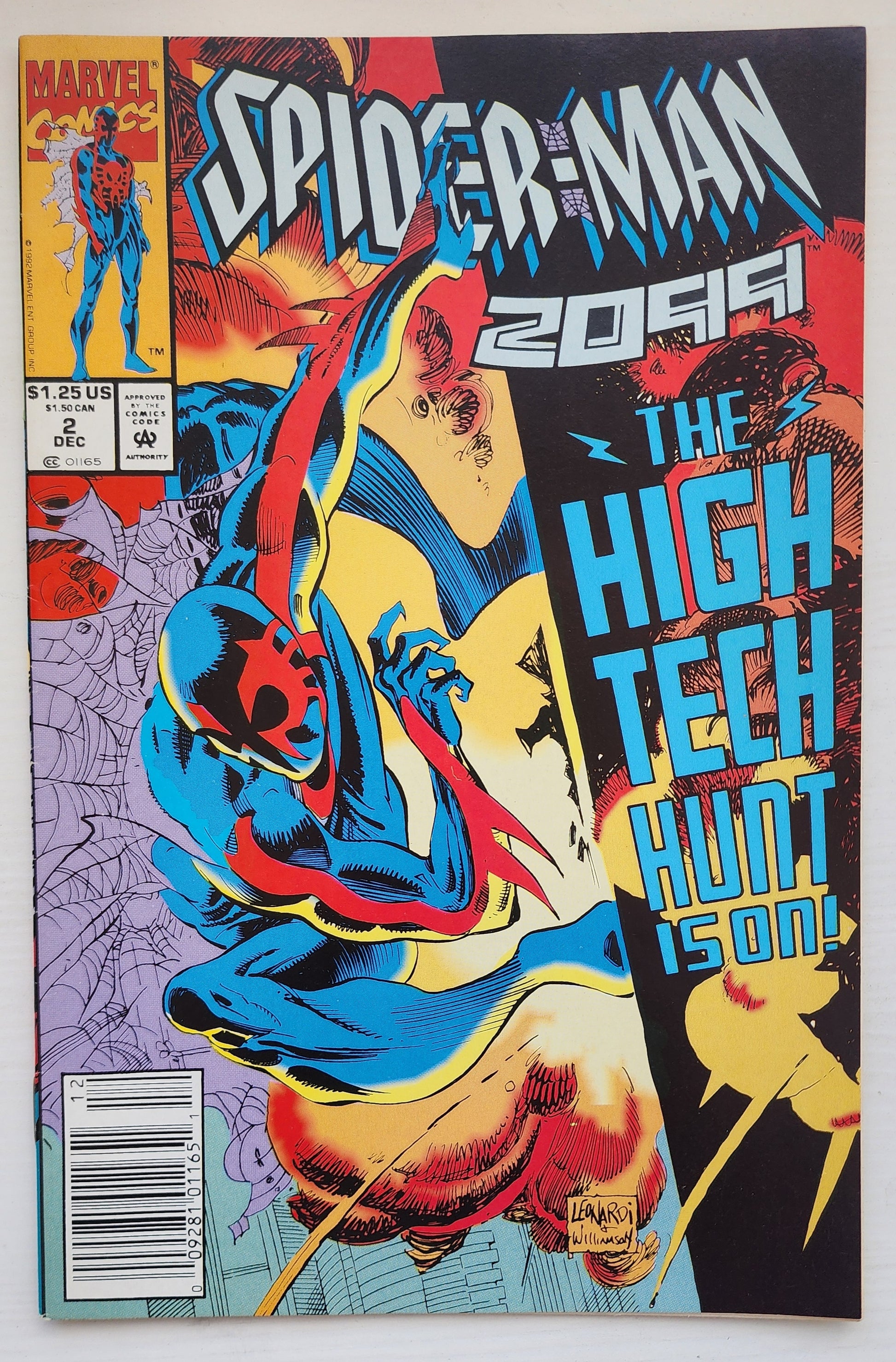 SPIDER-MAN 2099 #2 NEWSSTAND 1992 Spider-Man 2099 MARVEL COMICS
