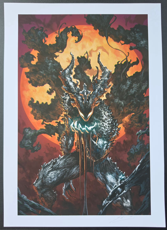 VOID KNIGHT SILVER SURFER PRINT SIGNED BY SKAN Silver Surfer MARVEL COMICS
