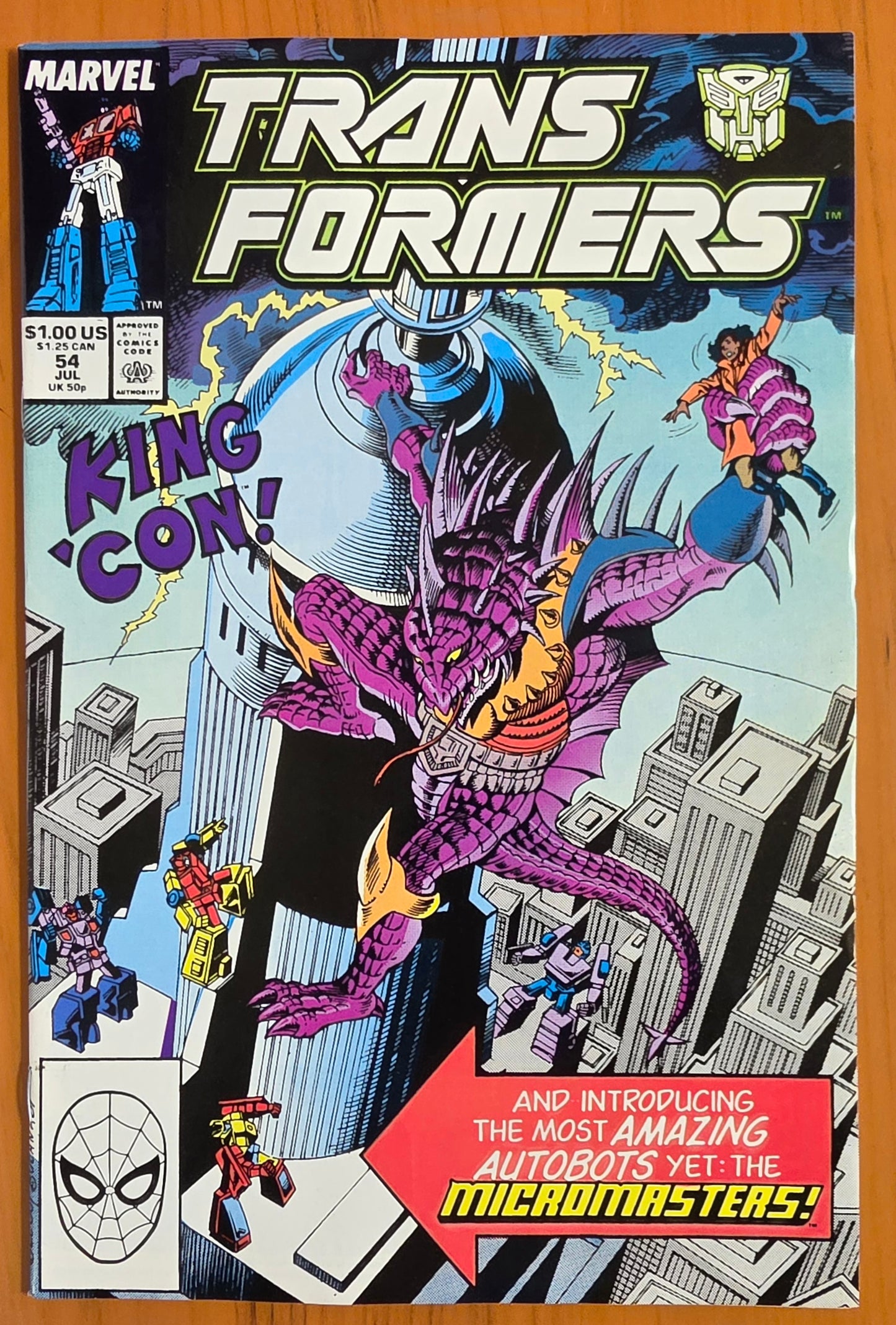 TRANSFORMERS #54 1989 Transformers MARVEL COMICS