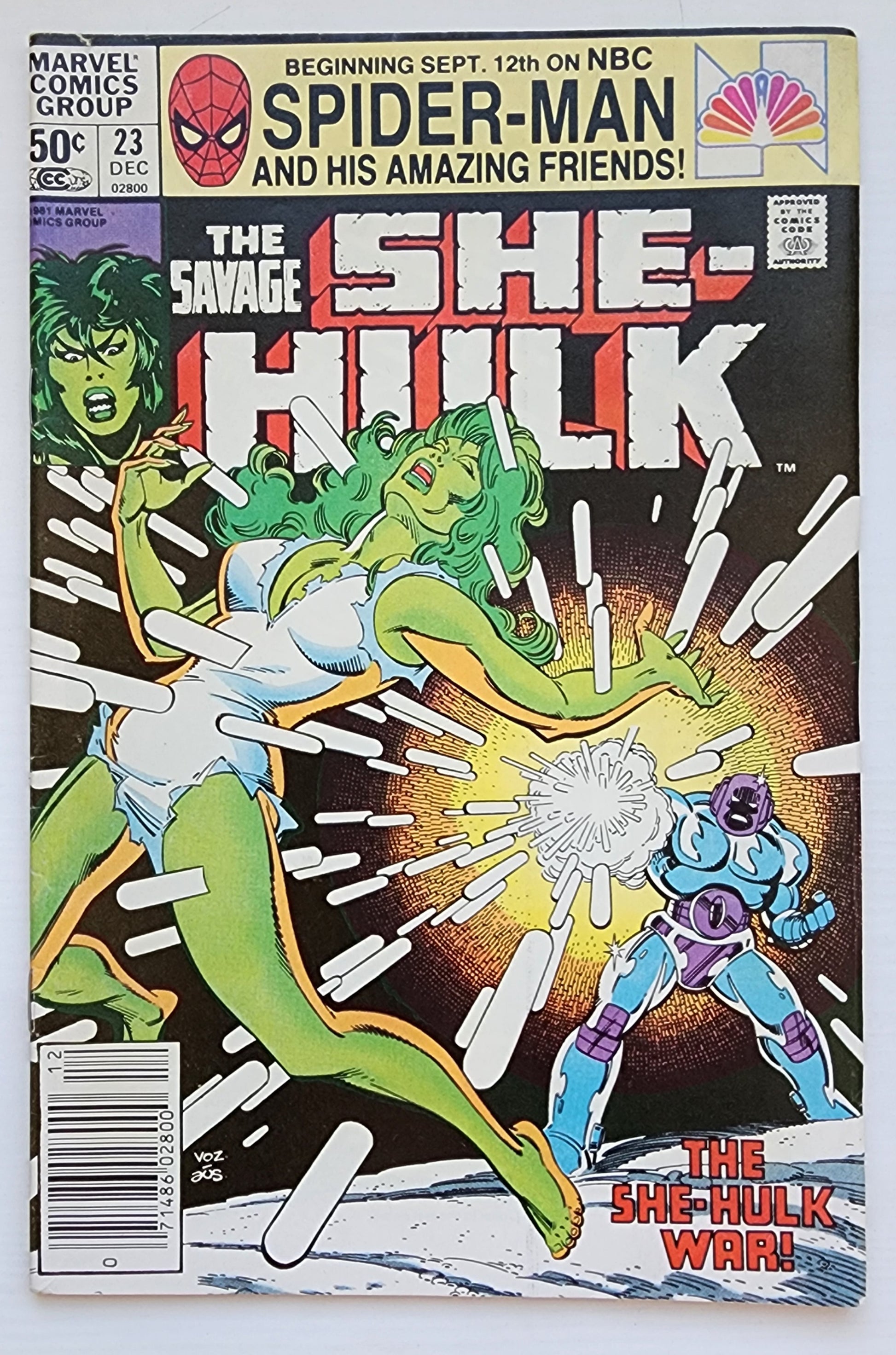 SAVAGE SHE-HULK #23 NEWSSTAND 1981 She-Hulk MARVEL COMICS