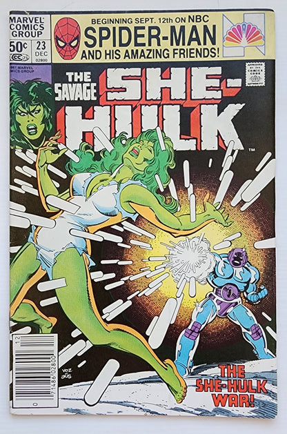SAVAGE SHE-HULK #23 NEWSSTAND 1981 She-Hulk MARVEL COMICS