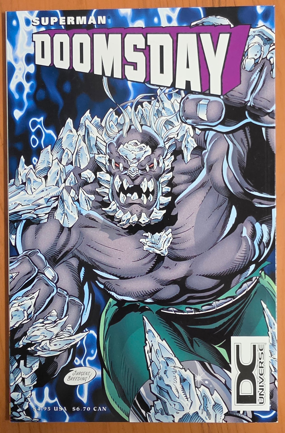 SUPERMAN MAN DOOMSDAY #2 1994 DC UNIVERSE LOGO Batman DC COMICS