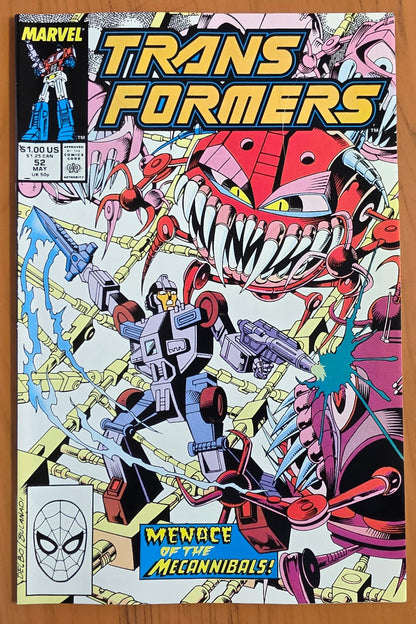 TRANSFORMERS #52 1989 Transformers MARVEL COMICS