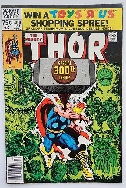 THOR #300 NEWSSTAND 1980 Thor MARVEL COMICS