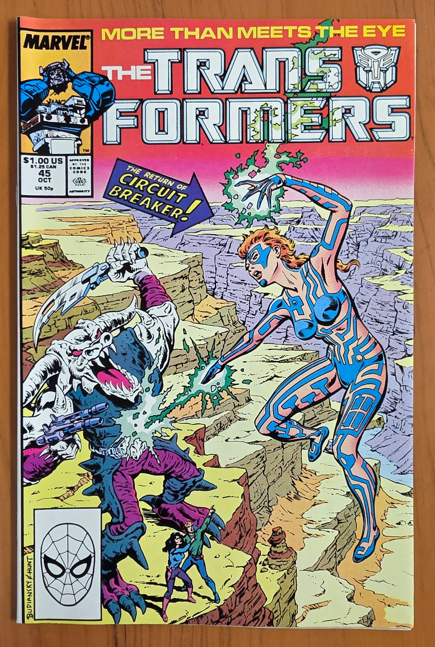 TRANSFORMERS #45 1988 Transformers MARVEL COMICS