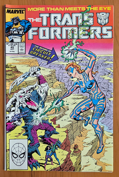 TRANSFORMERS #45 1988 Transformers MARVEL COMICS
