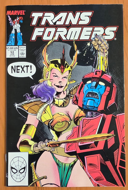 TRANSFORMERS #53 1989 JIM LEE COVER Transformers MARVEL COMICS