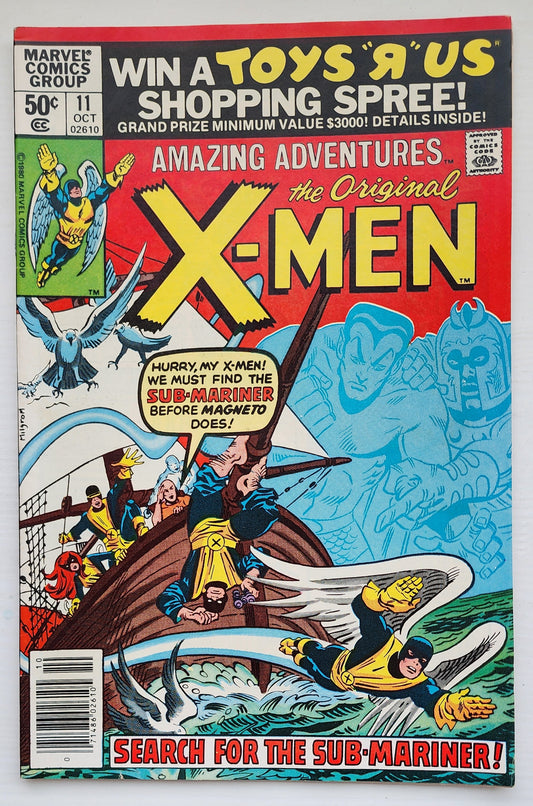 AMAZING ADVENTURES FEATURING X-MEN #11 NEWSSTAND 1980 Amazing Adventures MARVEL COMICS