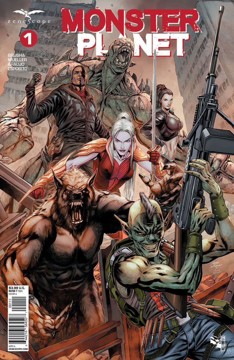 MONSTER PLANET #1 (OF 5) CVR A VITORINO 2019 comic book ZENESCOPE ENTERTAINMENT INC